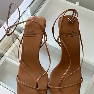 Jeffrey Campbell Tan Strappy Sandals